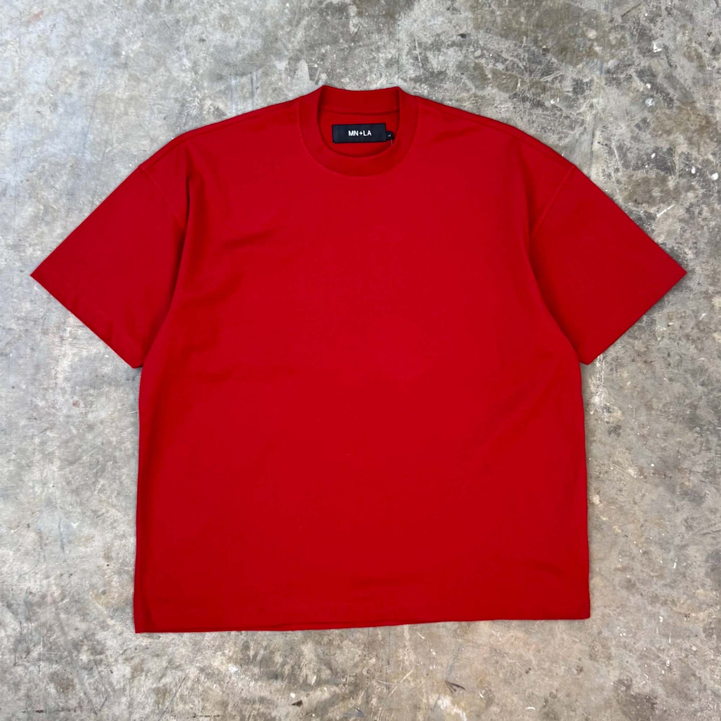 BOX TEE IN RARRI RED