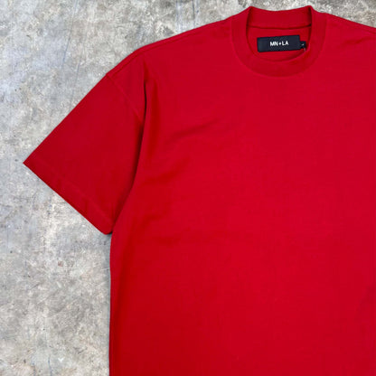 BOX TEE IN RARRI RED