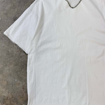 KEY NECK TEE IN WHITE