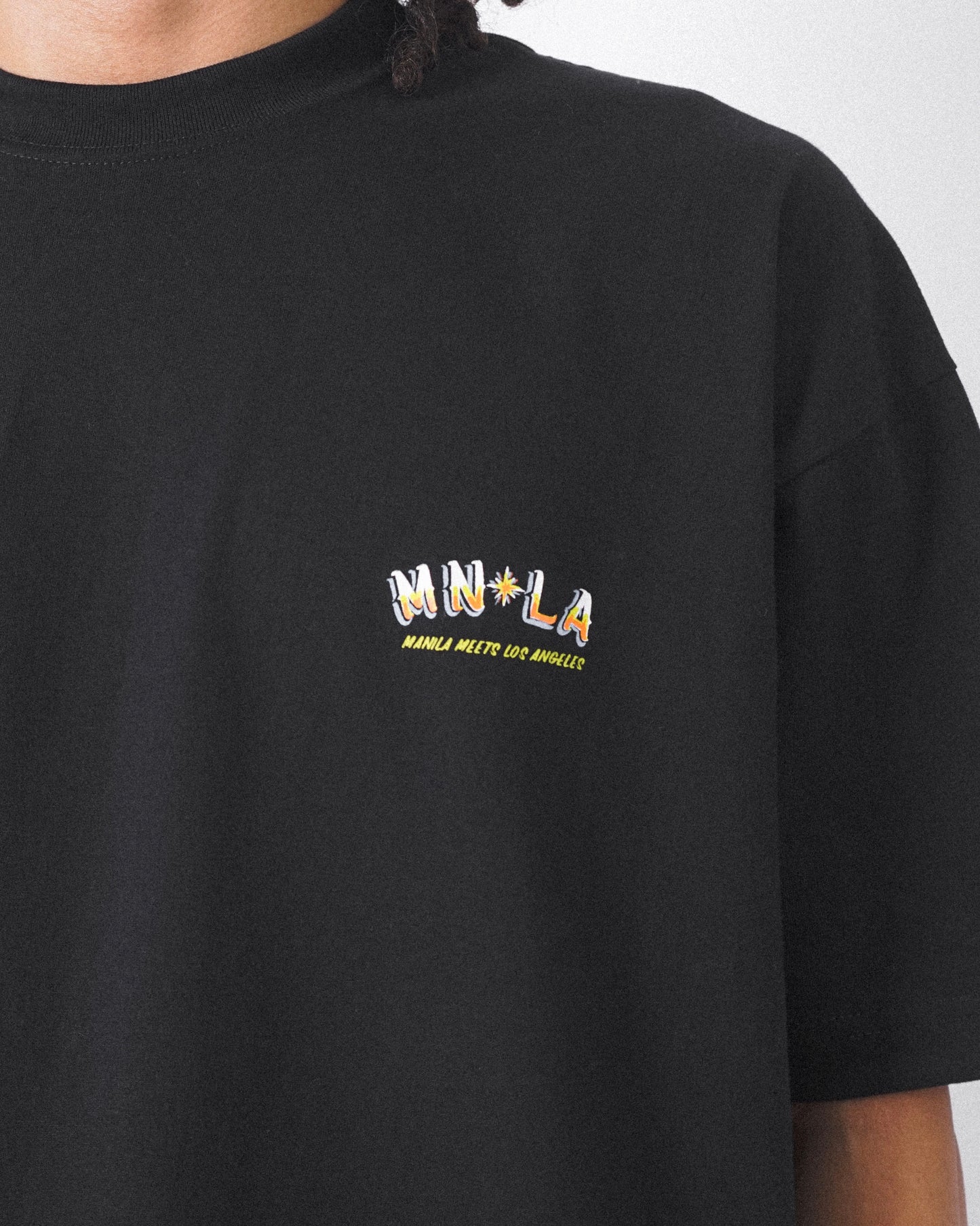 "GOLDEN COAST" TEE IN ANTHRACITE