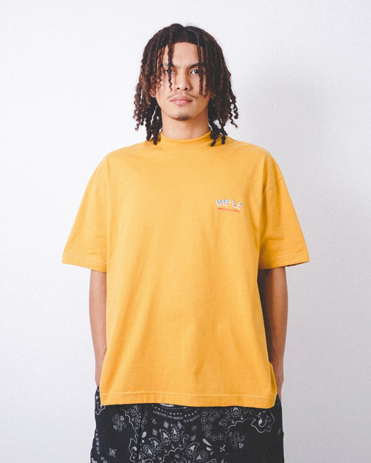 "GOLDEN COAST" TEE IN MUSTARD