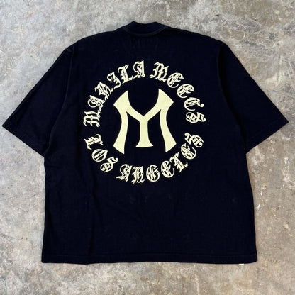 "HITTER" V2 MOCK NECK TEE IN ANTHRACITE