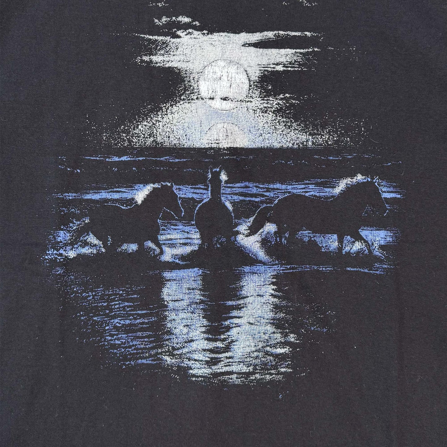 "HORSE POWER" TEE IN MIDNIGHT
