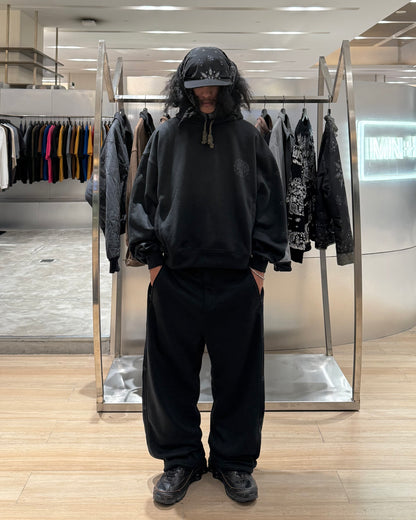 "IRON CROSS" PHAT PANTS IN CAVIAR