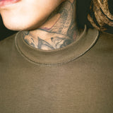 INSIDE OUT TOPSHELF TEE IN OLIVE