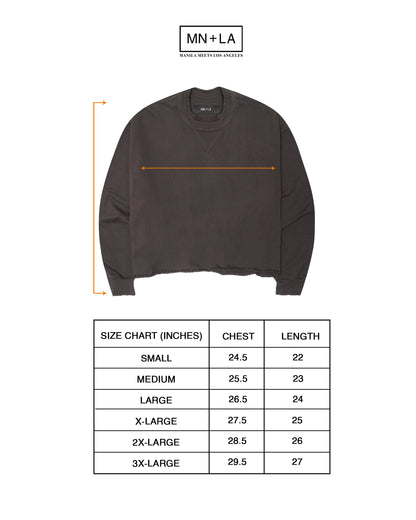 INCA SWEATSHIRT IN CHARCOAL GREY