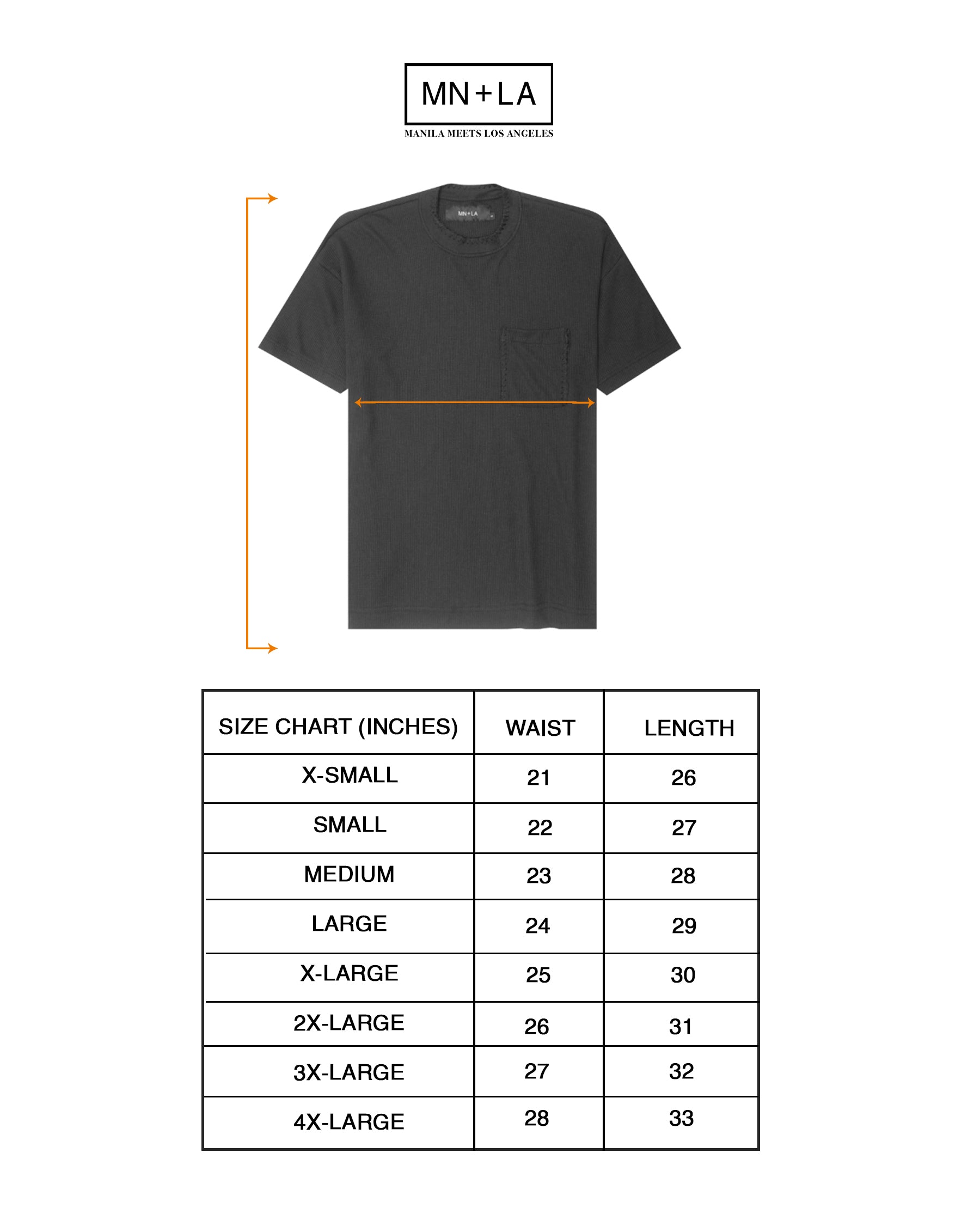 INCA WAFFLE POCKET TEE IN ANTHRACITE – MN+LA
