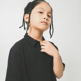LITTLE HUMAN™ S/S POLO SHIRT IN ANTHRACITE