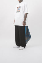FRENCH TERRY PLEATED ULTRA WIDE PANTS IN ANTHRACITE
