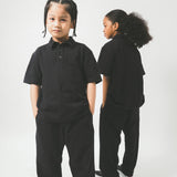 LITTLE HUMAN™ S/S POLO SHIRT IN ANTHRACITE