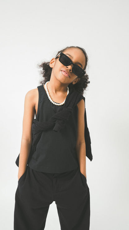 LITTLE HUMAN™ TANK TOP IN ANTHRACITE