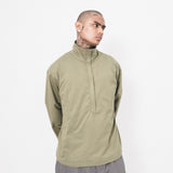 QUARTER ZIP L/S TEE IN OLIVE