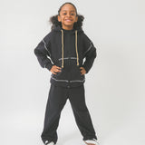 LITTLE HUMAN™ WAFFLE PANTS IN ANTHRACITE