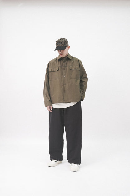 SHINOBI OVERSHIRT IN OLIVE