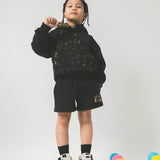 "CRAYONS" LITTLE HUMAN™ SWEATSHORTS IN ANTHRACITE