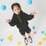 "CRAYONS" LITTLE HUMAN™ SWEATSHORTS IN ANTHRACITE
