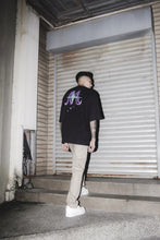 "SPACE DUST" MOCK NECK TEE V3 IN ANTHRACITE