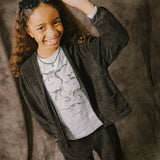 LITTLE HUMAN™ TOWEL WIDE PANTS IN ANTHRACITE