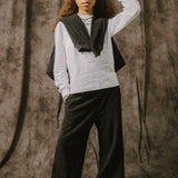 LITTLE HUMAN™ TOWEL WIDE PANTS IN ANTHRACITE