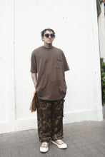 WAFFLE WEAVE POCKET OVERSIZED TEE V3 IN OLIVE