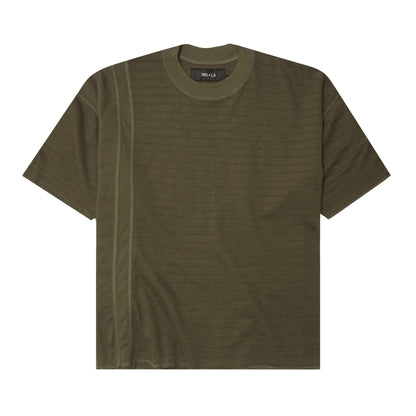 LINEAR TEE IN OLIVE
