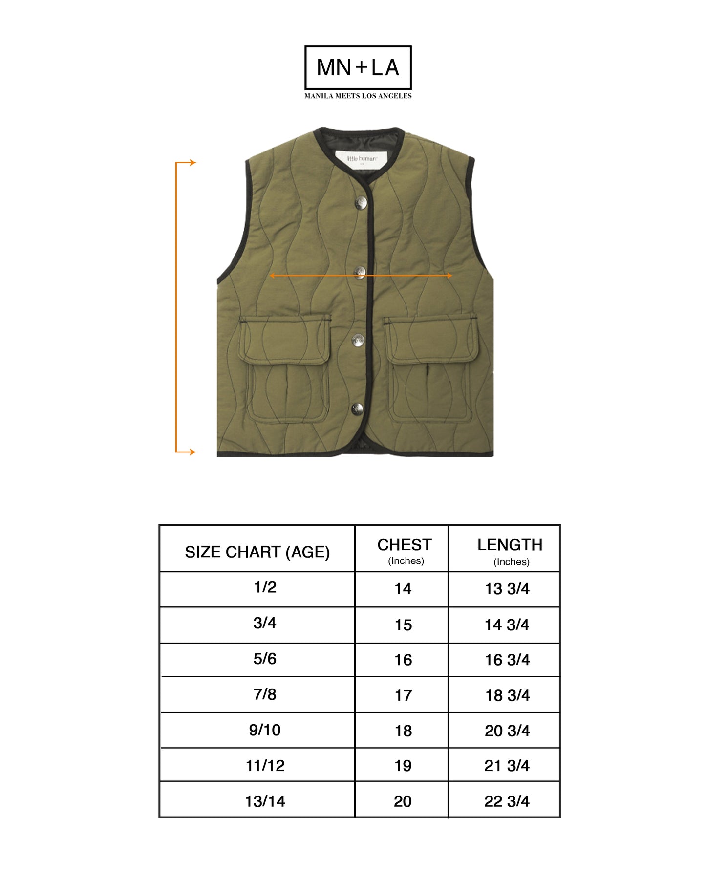 LITTLE HUMAN™ FLOW VEST IN OLIVE
