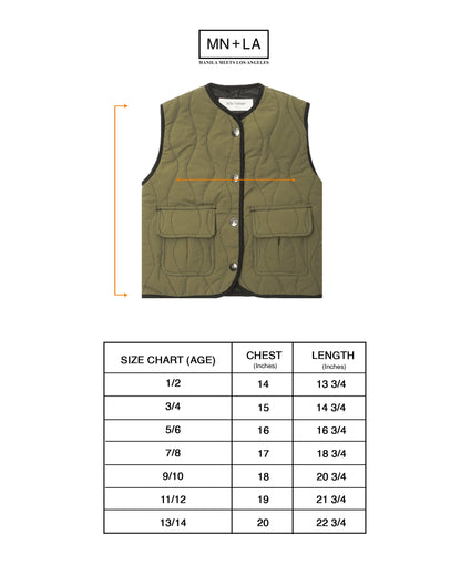 LITTLE HUMAN™ FLOW VEST IN OLIVE