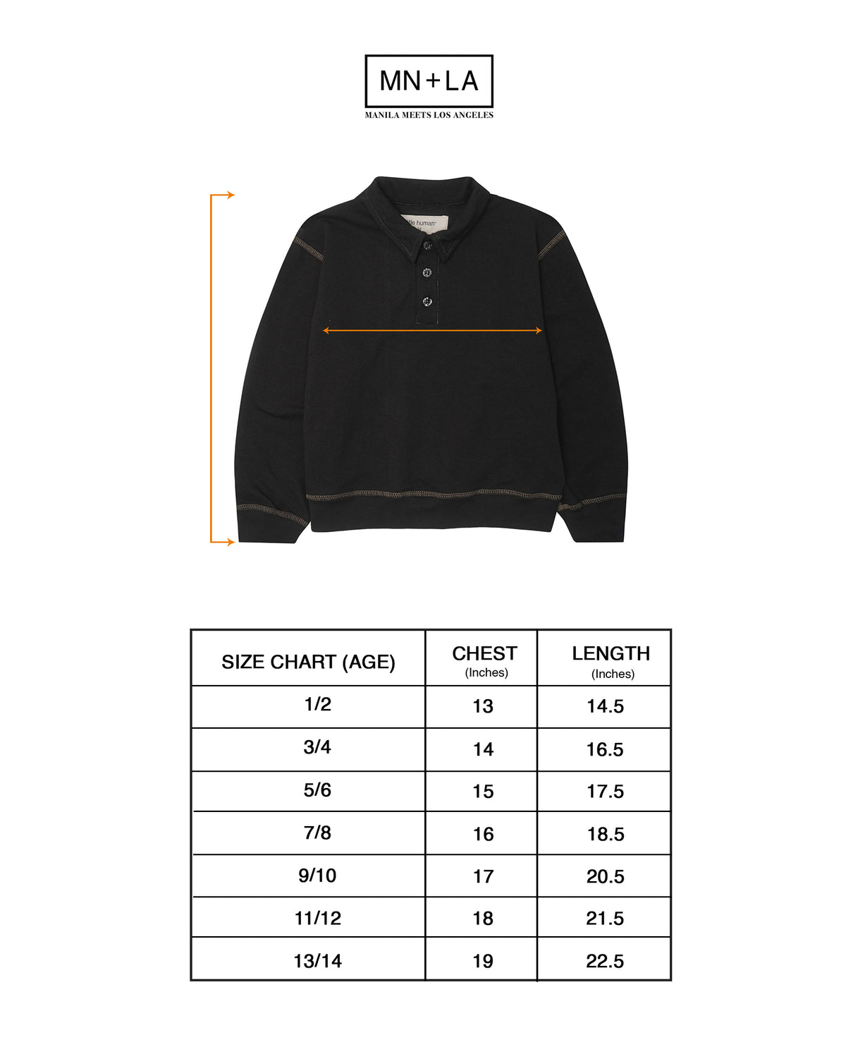 LITTLE HUMAN™ RUGBY L/S WAFFLE TEE IN ANTHRACITE/OLIVE