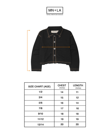 LITTLE HUMAN™ WAFFLE L/S SHIRT IN ANTHRACITE
