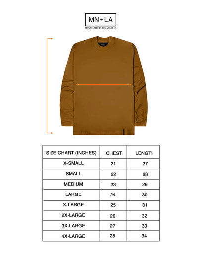 LONGSLEEVE TEE IN RUST