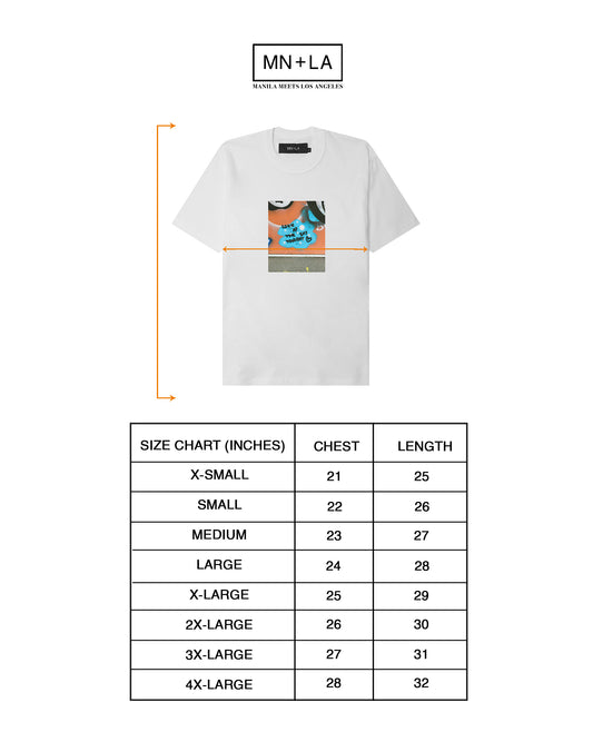 "LOOK AT THE SKY TONIGHT" TEE IN WHITE