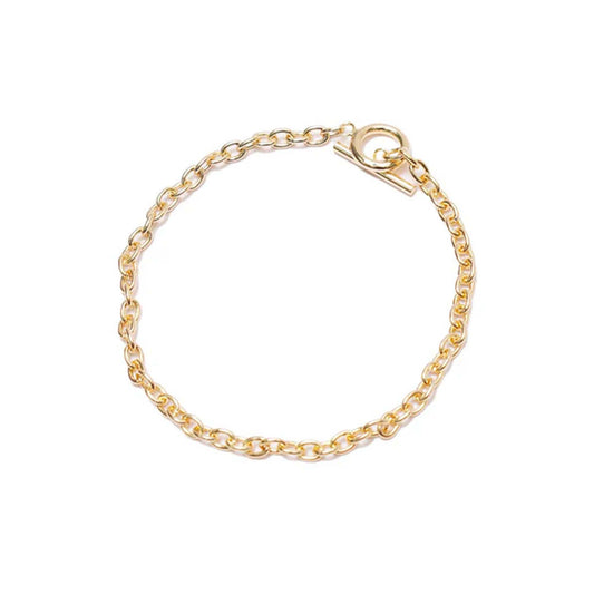 LOOP CHAIN GOLD BRACELET