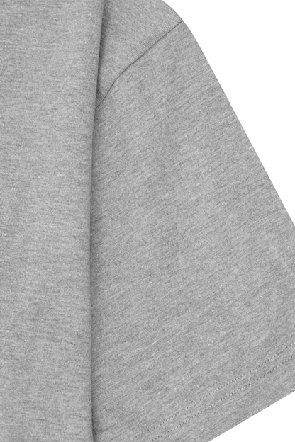 BOX TEE IN HEATHER GREY