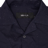 CUBAN SHIRT IN NAVY SPECKLE