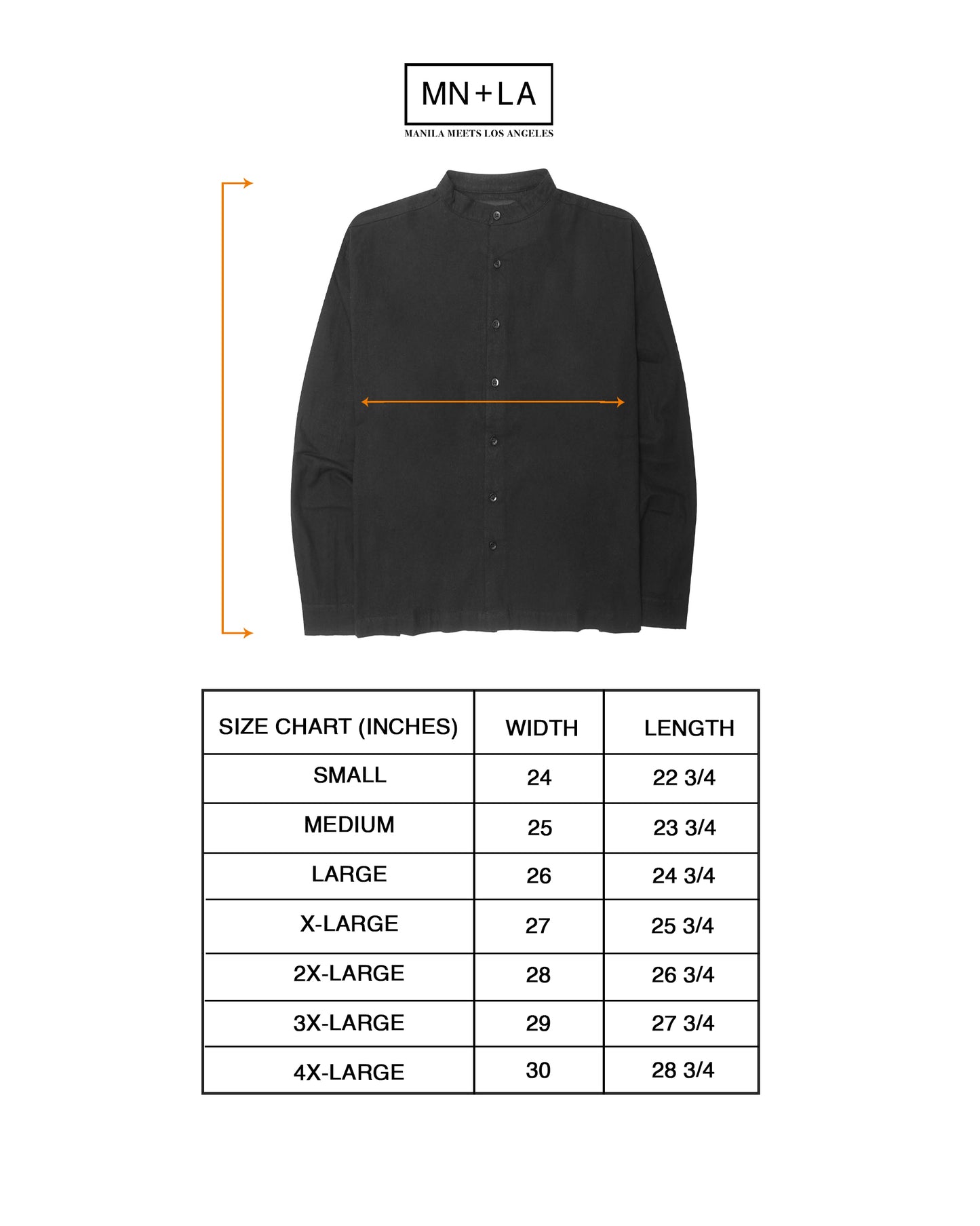 MANDARIN L/S SHIRT IN ANTHRACITE