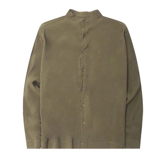 MANDARIN L/S SHIRT IN OLIVE DRAB
