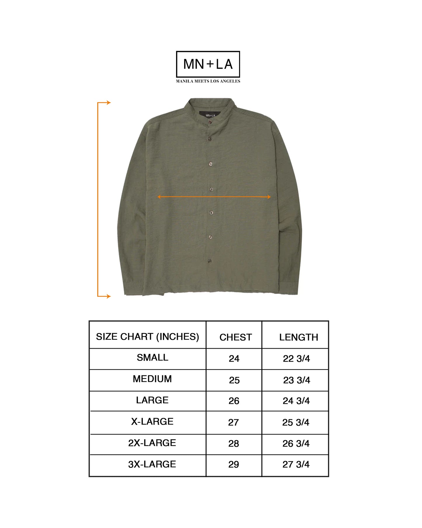 MANDARIN L/S SHIRT IN SAGE