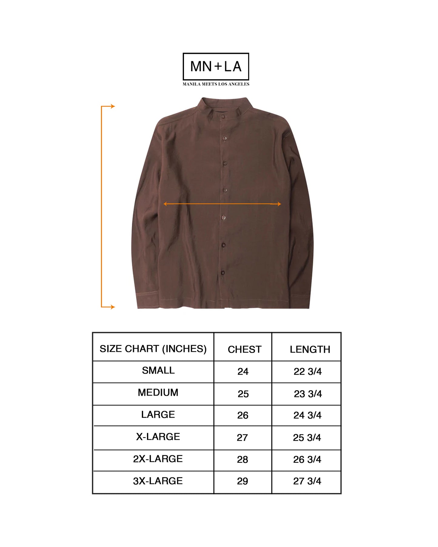 MANDARIN L/S SHIRT IN WOOD