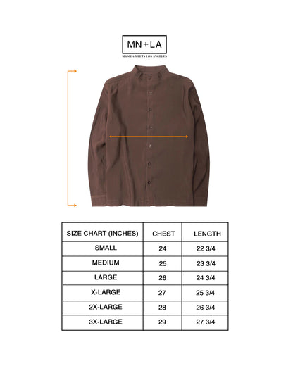 MANDARIN L/S SHIRT IN WOOD