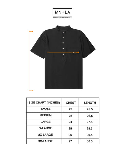 MANDARIN SHIRT IN NOIR