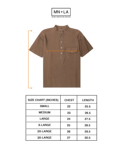 MANDARIN SHIRT IN OLIVE DRAB