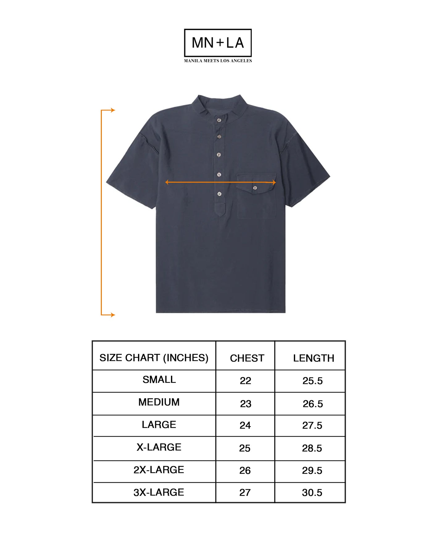 MANDARIN SHIRT IN SLATE