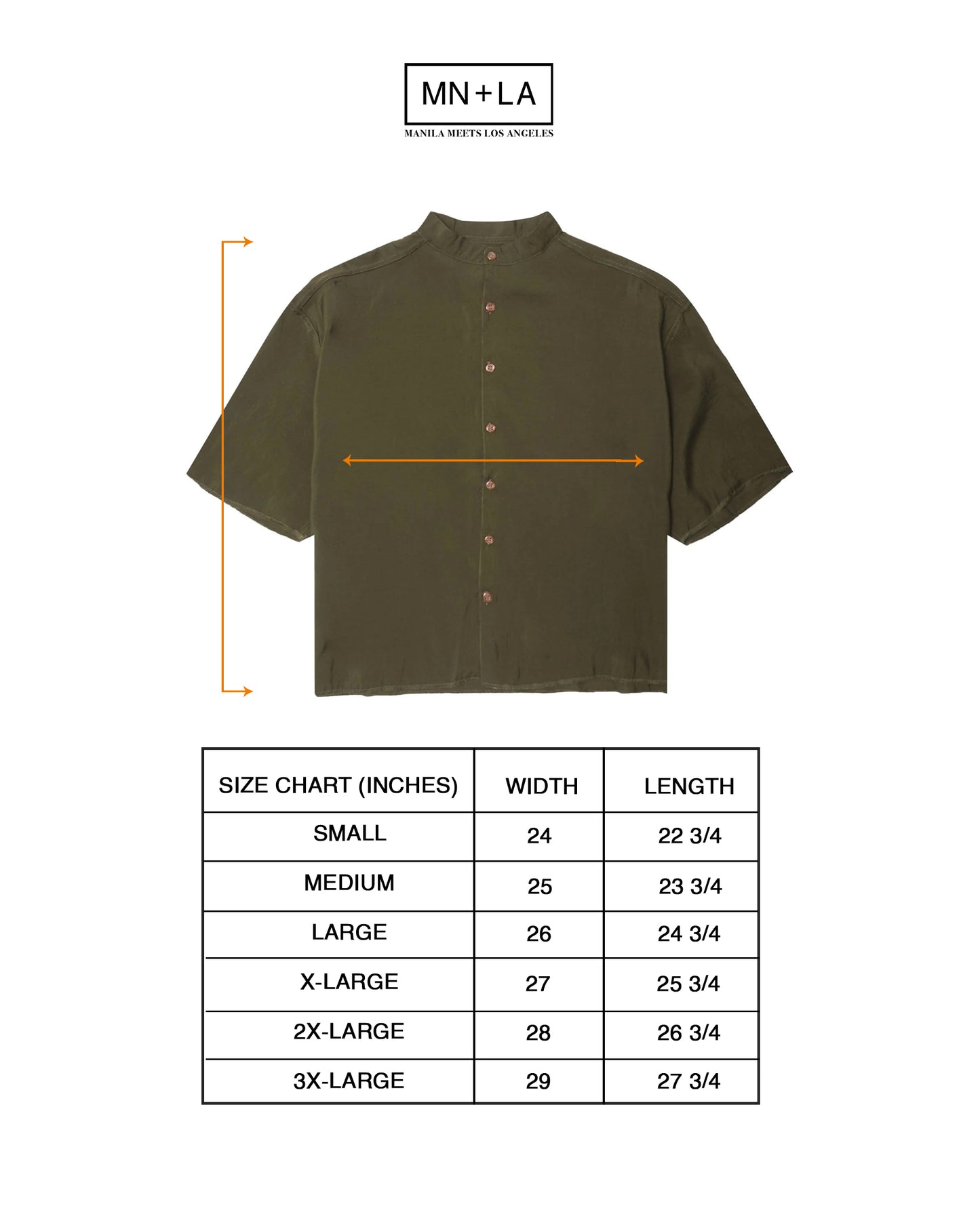 MANDARIN S/S SHIRT IN OLIVE DRAB