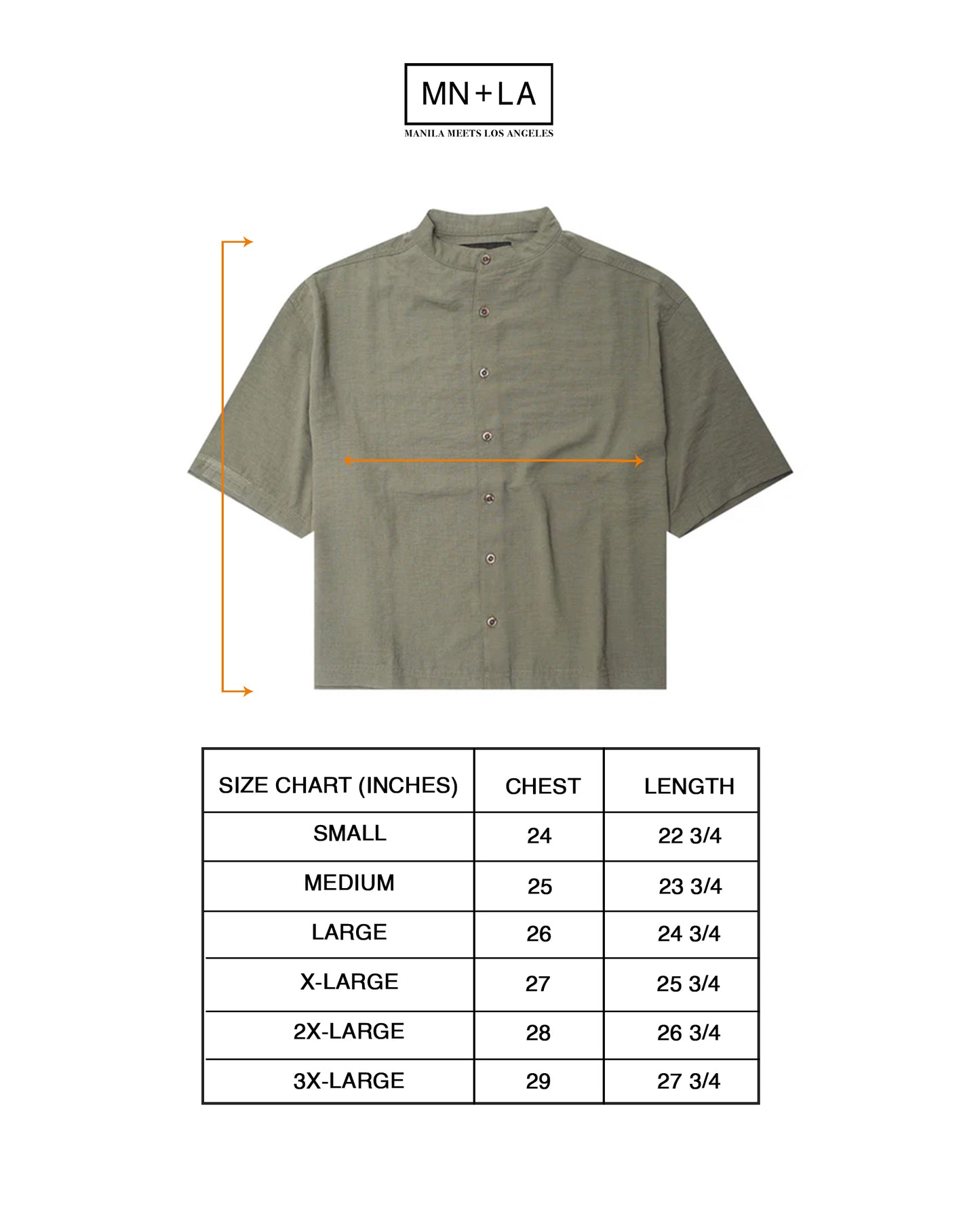 MANDARIN S/S SHIRT IN SAGE