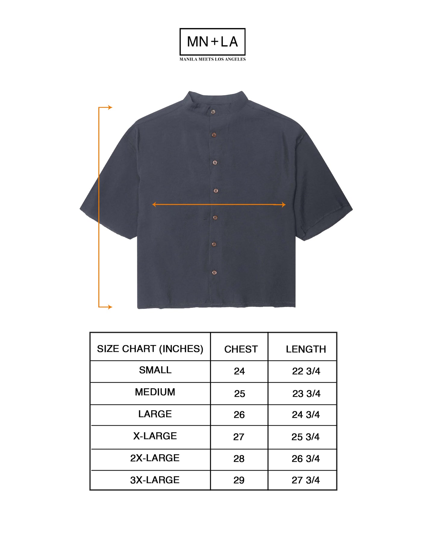 MANDARIN S/S SHIRT IN SLATE