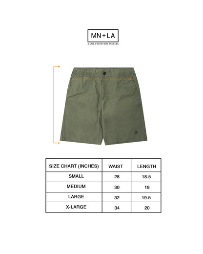 MEADOW SHORTS IN OLIVE