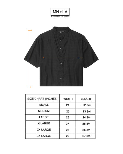 MANDARIN S/S SHIRT IN ANTHRACITE