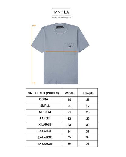 M+ CLASSIC POCKET LITE TEE IN GLACIER