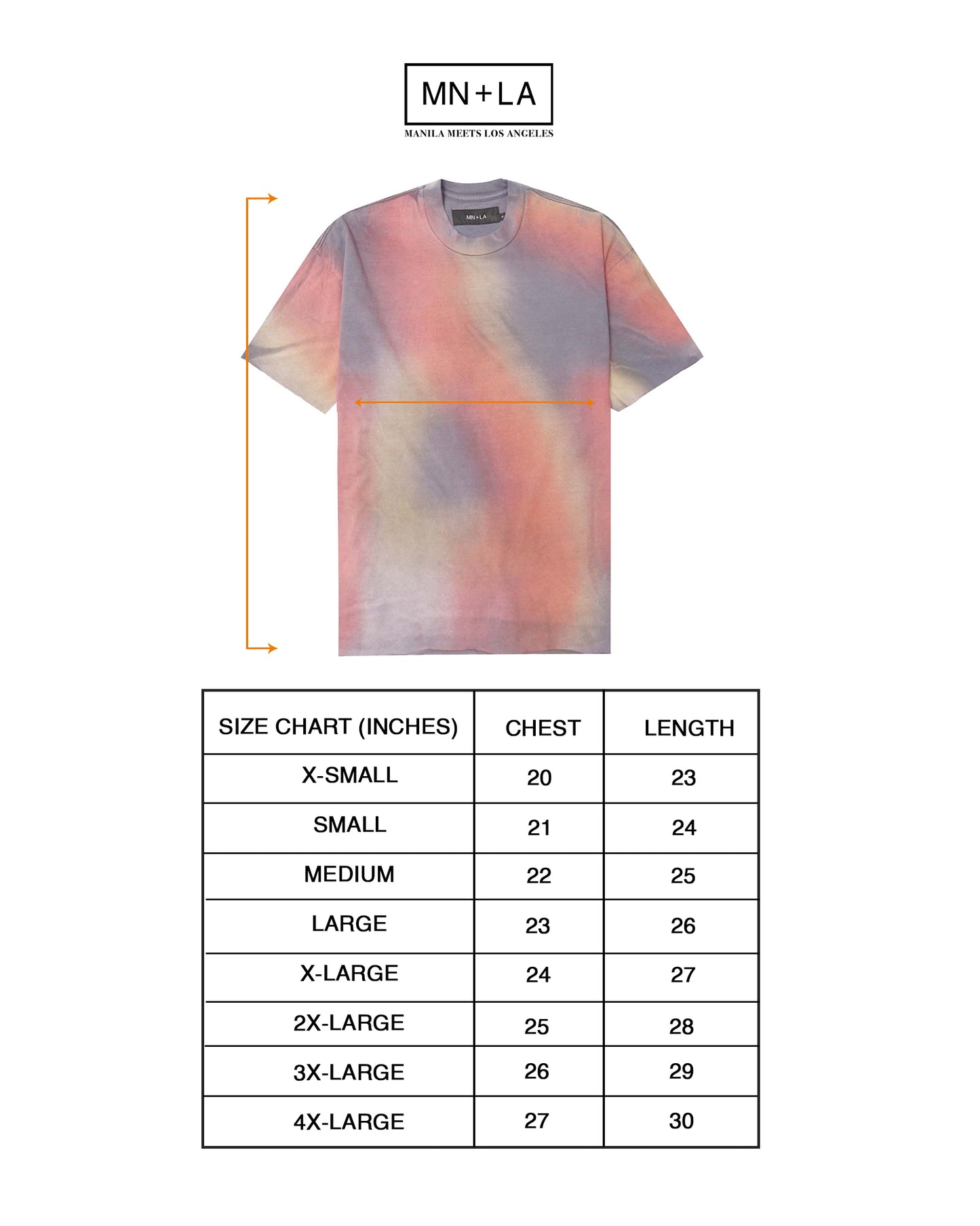 CHOP CHOP TEE IN HEAT MAP