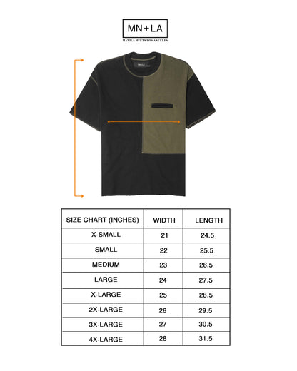 NEEDLEWORK POCKET WAFFLE TEE IN TAIGA